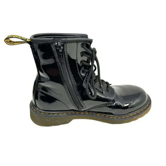 Dr Martens Patent Leather Boots - Black - Youth 5US/4UK - 1460Y - Picture 6 of 11